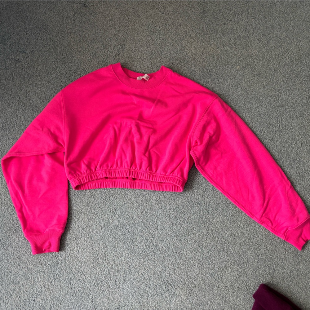 Alo cropped crewneck sweatshirt